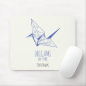 Origami Art Traditioneller Kran Mousepad (Mit Mouse)