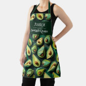 Origami Avocado Acrylic Muster Personalisiert Schürze (InSitu)