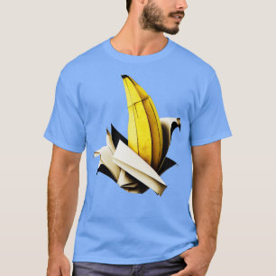 Origami Banana-Skulptur T-Shirt
