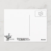 Origami Bird aus 100-Dollar-Rechnung Postkarte (Rückseite)