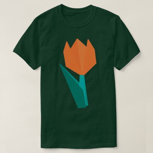 Origami-Blume T-Shirt (Design vorne)
