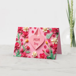 Origami-Blumen-Muttertags-Karte (2) Feiertagskarte