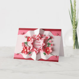 Origami-Blumen-Muttertagskarte (1) Feiertagskarte