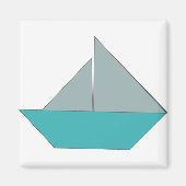 Origami Boat Magnet (Vorne)