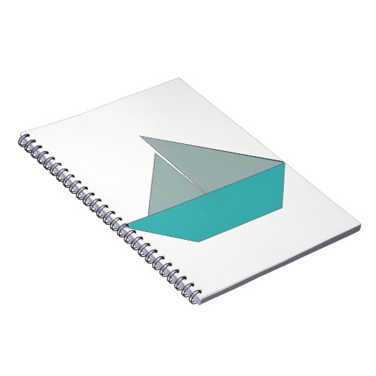 Origami Boat Notizblock (Rechte Seite)