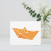 Origami Boat Postkarte (Stehend Vorderseite)