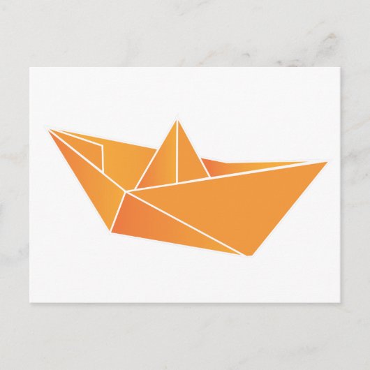Origami Boat Postkarte (Vorderseite)