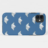 Origami Boote auf dem Wasser-Muster Case-Mate iPhone Hülle (Rückseite (Horizontal))