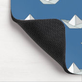 Origami-Boote Auf Dem Wasser Muster Mousepad (Ecke)