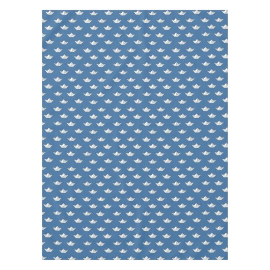 Origami Boote auf dem Wasser-Muster Tischdecke (Vorderseite)