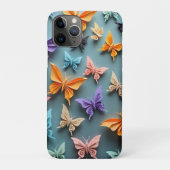 Origami Butterfly Pattern Case-Mate iPhone Hülle (Rückseite)