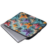 Origami Butterfly Pattern Laptopschutzhülle (Vorne Knopf)