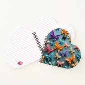 Origami Butterfly Pattern Notizblock (Innenseite)
