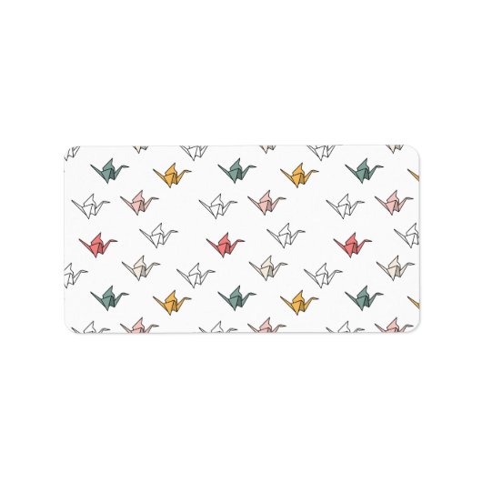 Origami Calm - Aufkleber für die Rücksendeadresse  Adressaufkleber (Vorne)