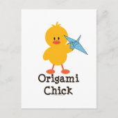 Origami Chick Postcard Postkarte (Vorderseite)