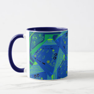 Origami Chintz (L) Blue Green Tasse