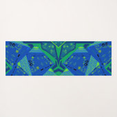 Origami Chintz (L) Blue Green Yogamatte (Rückseite (Horizontal))