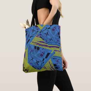 Origami Chintz (L) Blue Indigo Olive Black Tasche