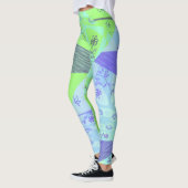 Origami Chintz (L) Green Blue Grad Leggings (Links)