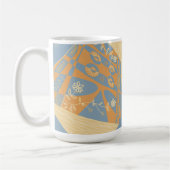 Origami Chintz (L) Mid Orange Gunmetal Gray Kaffeetasse (Links)