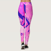 Origami Chintz (L) Rosa Marine Leggings (Rückseite)