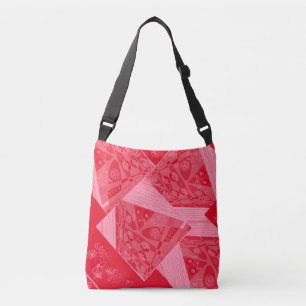 Origami Chintz (L) Rote Erdbeere Tragetaschen Mit Langen Trägern