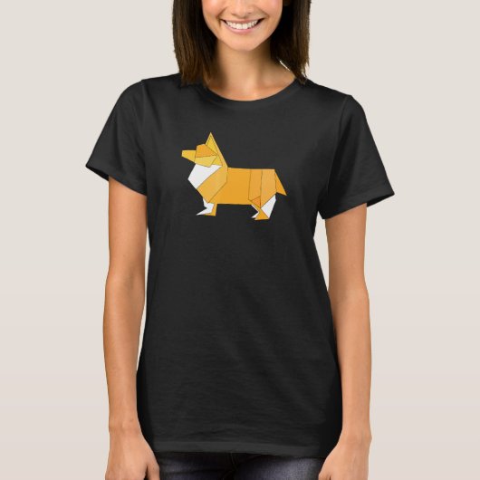 Origami Corgi T-Shirt (Vorderseite)