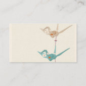 Origami crane Business Card Visitenkarte (Rückseite)