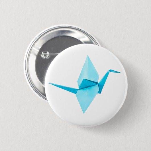 Origami Crane Button (Vorne & Hinten)