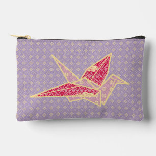 Origami Crane (Tsuru) Lavender Zubehörtasche