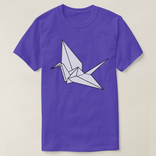 Origami Crane white T-Shirt (Design vorne)