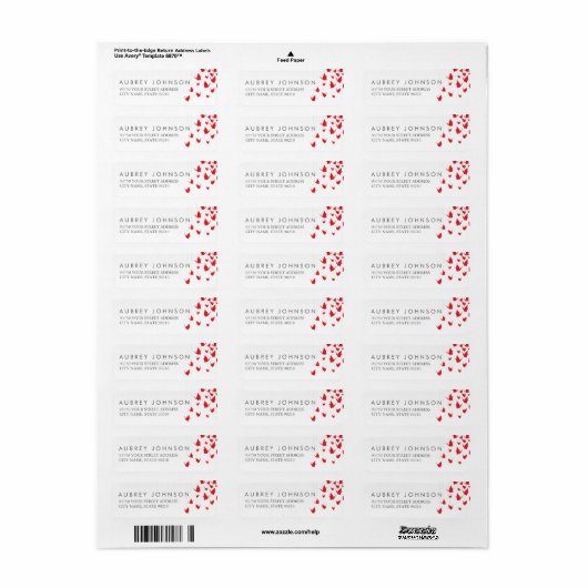 Origami Cranes Address Labels (Vorne)