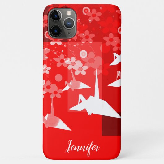 Origami Cranes Case-Mate iPhone Hülle (Rückseite)