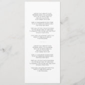 Origami Cranes Wedding Program Programm (Rückseite)