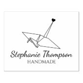 Origami Custom Handmade Large Gummistempel (Prägung)