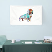 Origami-Dackel Banner (Messeveranstaltung)