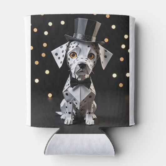 Origami Dapper dog Dosenkühler (Rückseite)