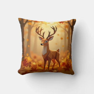 Origami Deer Fall und Herbst-Throw-Kissen Kissen