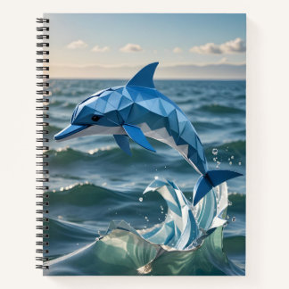 Origami-Delphin zurück in die Schule Notizblock