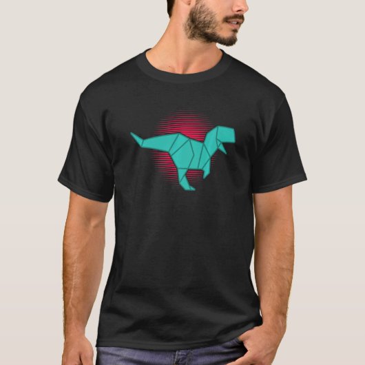 Origami Dinosaur Origami Master Paper Folder T-Shirt (Vorderseite)