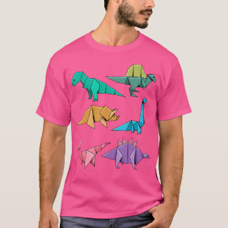 Origami Dinosaur Shirt Dinosaurier Origami Style D