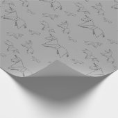 Origami Donkey Wrapping Papper Geschenkpapier (Ecke)