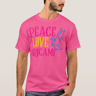 Origami Dove Shirt Peace Liebe Origami