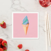 Origami-Eiscreme-Papierservietten Serviette (Beispiel)