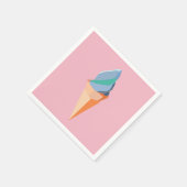 Origami-Eiscreme-Papierservietten Serviette (Ecke)