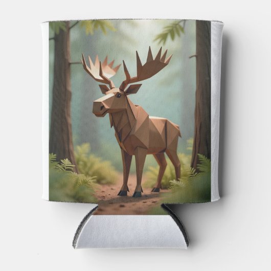 Origami Elch Dosenkühler (Vorderseite)