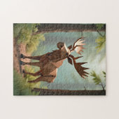 Origami Elch  Puzzle (Horizontal)