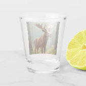 Origami-Elch  Schnapsglas (Rückseite)