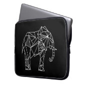 Origami Elephant Laptop Case (Vorderseite Links)