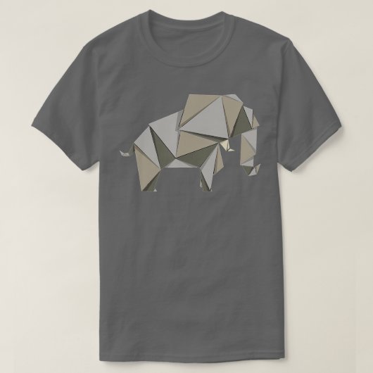 Origami Elephant T-Shirt (Design vorne)